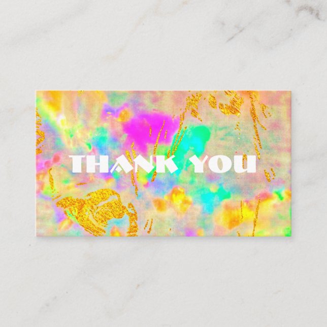 Personalised thank you card  (Front)