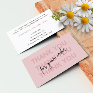 Personalised Thank You Card Business