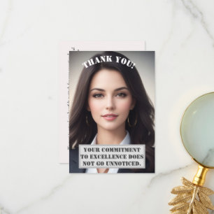 Personalised Thank You Card: Excellence Recognised