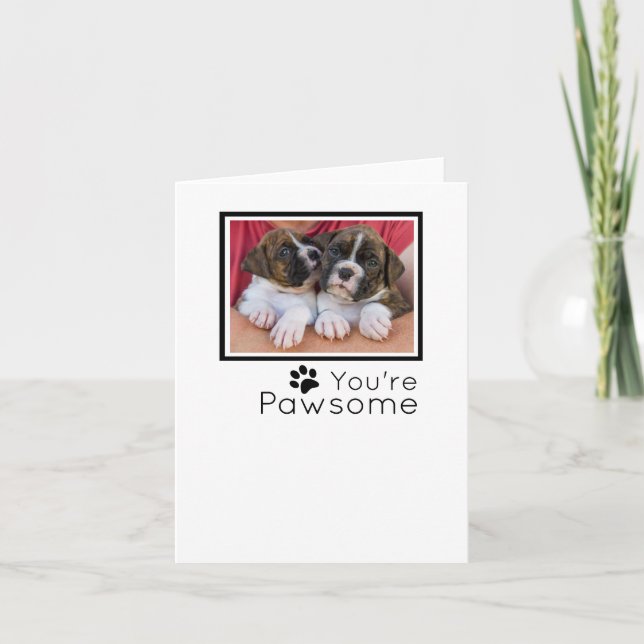 Personalised Thank You Cards- Dogs Holiday Card (Front)