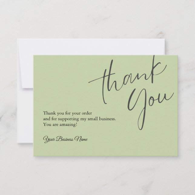 Personalised Thank You Cards Professional (Front)