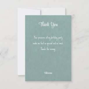 Personalised Thank You Custom Sentiment Signature