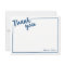 Personalised Thank You Flat Note, Navy Blue Script