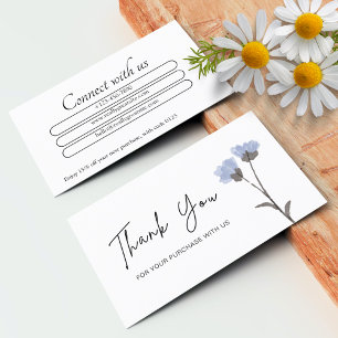 Personalised Thank You For Your Business Cards