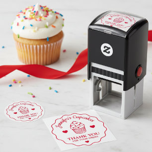 Personalised Thank You For Your Order Cupcake Shop Self-inking Stamp