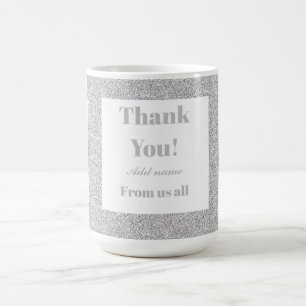 Personalised thank you from us all mug