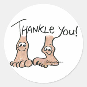 Personalised Thank You Gift Classic Round Sticker