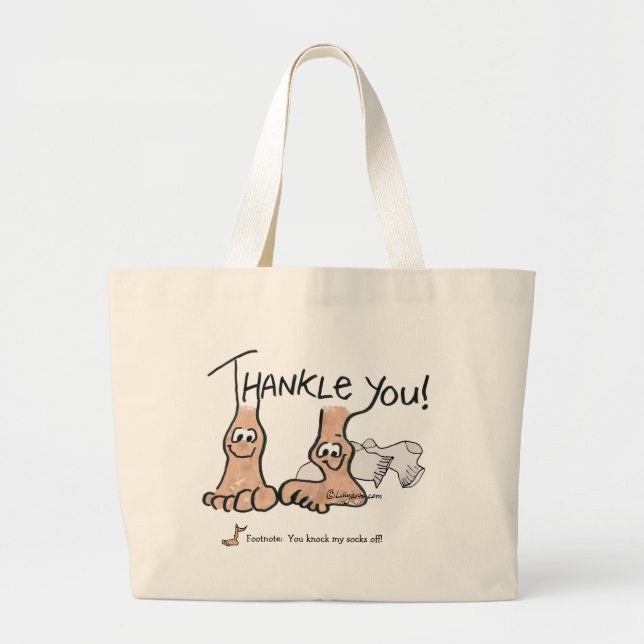 Personalised Thank You Gift Large Tote Bag (Front)