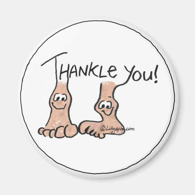 Personalised Thank You Gift Magnet (Front)