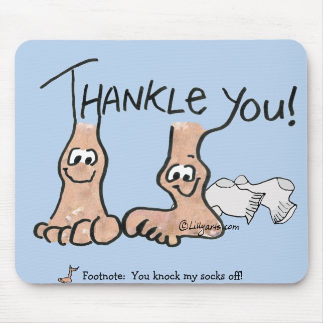 Personalised Thank You Gift Mouse Pad (Front)