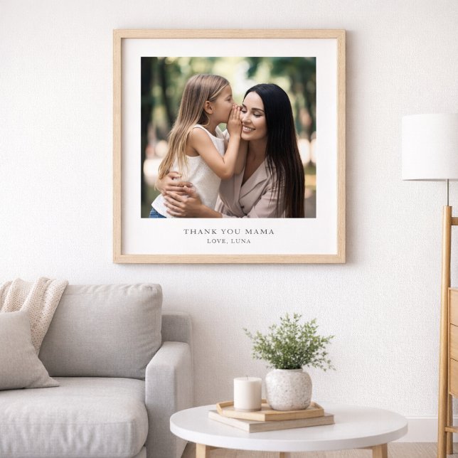 Personalised Thank You Mama | Custom Photo & Text Poster (Creator Uploaded)