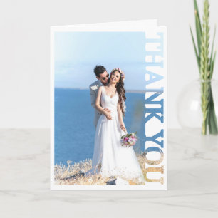Personalised Thank You Photo Frame Card