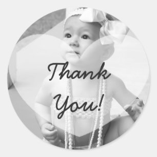 Personalised Thank You Photo Sticker