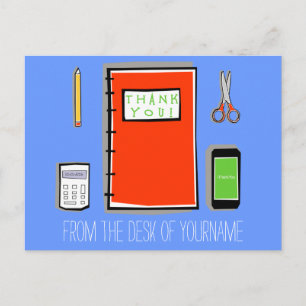 Personalised Thank You Postcard Horizontal