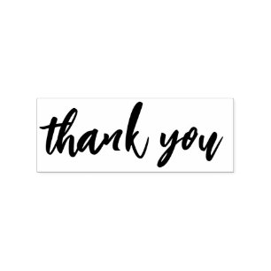 Personalised Thank You Rubber Stamp