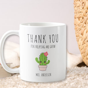 Personalised Thank You Teacher Coffee Mug