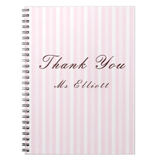 Personalised Thank You Teacher Notebook 