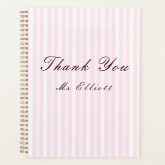 Personalised Thank You Teacher Notebook  Planner