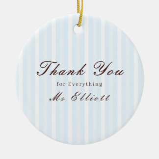 Personalised Thank You Teacher Ornament Bluebell