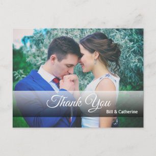 Personalised Thank You with Full Photo Postcard