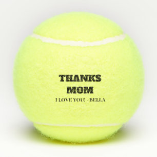 Personalised Thanks Mum Tennis Balls