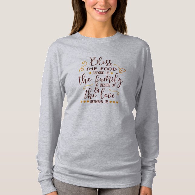 Personalised Thanksgiving Blessing T-Shirt (Front)
