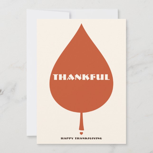 Personalised thanksgiving card (Front)