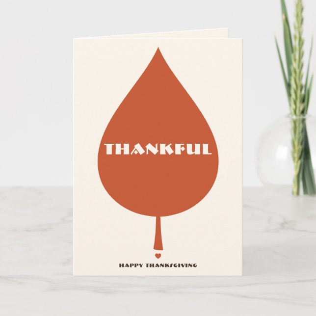 Personalised thanksgiving card (Front)