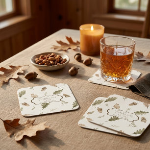 Personalised Thanksgiving Club Watercolor Coasters