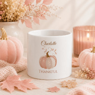 Personalised Thanksgiving – Fall Pumpkin Thankful Espresso Cup