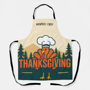 Personalised Thanksgiving Funny Turkey  Apron