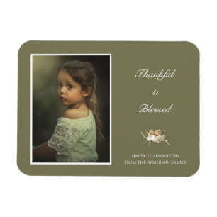 Personalised Thanksgiving Photo Magnet