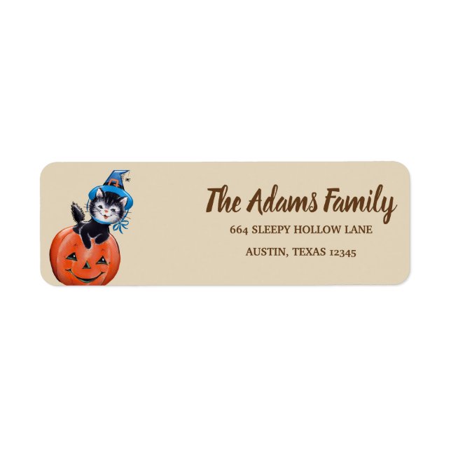 Personalised Thanksgiving Pumpkin Holiday Label (Front)