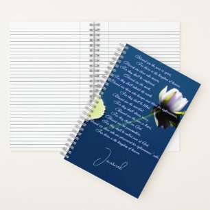 Personalised The Beatitudes journal