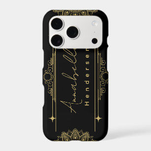 personalised The Elegante Gold & Black