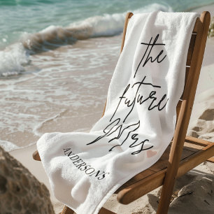 Personalised "The Future Mrs" Bridal Beach Towel  