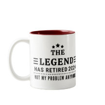 Personalised The Legend has Retired Fun Retirement