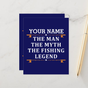 Personalised The Man The Myth The Fishing Legend