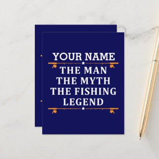 Personalised The Man The Myth The Fishing Legend
