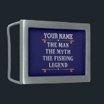 Personalised The Man The Myth The Fishing Legend Belt Buckle<br><div class="desc">The personalised fishing design could be use for yourself or it could be a great gift for a fishing lover person. You can add your name or someone else name on the personalised fishing design.</div>