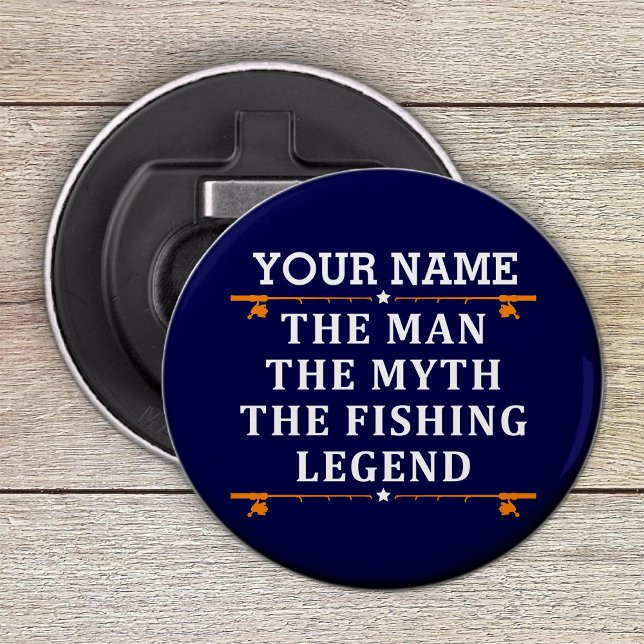 Personalised The Man The Myth The Fishing Legend Bottle Opener (Creator Uploaded)