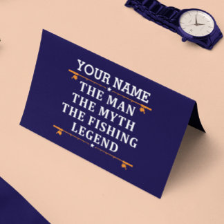 Personalised The Man The Myth The Fishing Legend Card