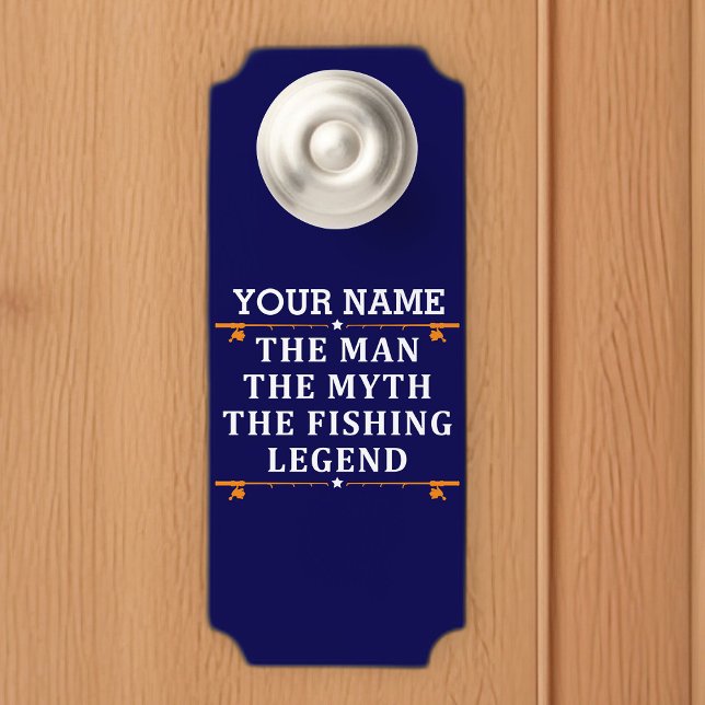 Personalised The Man The Myth The Fishing Legend Door Hanger (Creator Uploaded)