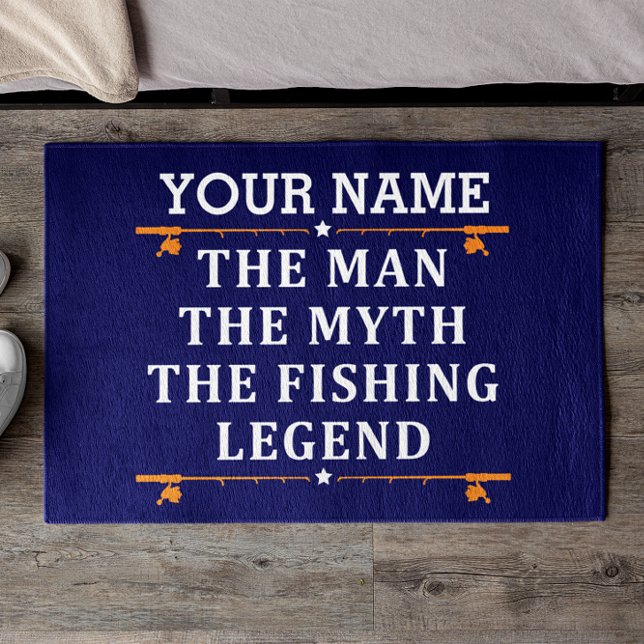 Personalised The Man The Myth The Fishing Legend Doormat (Creator Uploaded)