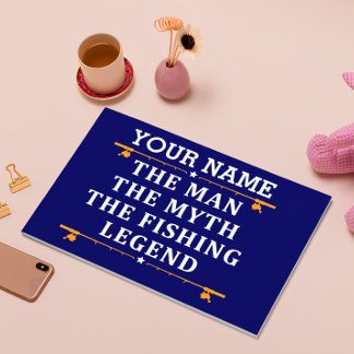 Personalised The Man The Myth The Fishing Legend Guest Book