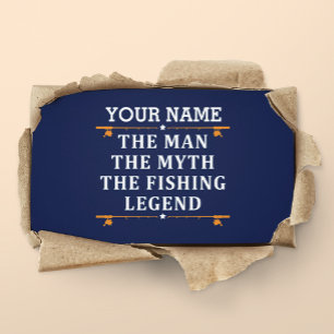Personalised The Man The Myth The Fishing Legend Loyalty Card