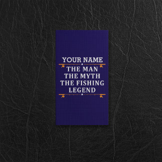 Personalised The Man The Myth The Fishing Legend Rack Card