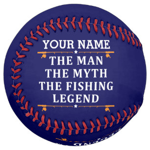 Personalised The Man The Myth The Fishing Legend Softball