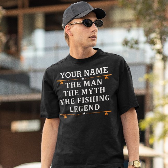 Personalised The Man The Myth The Fishing Legend T T-Shirt (Creator Uploaded)
