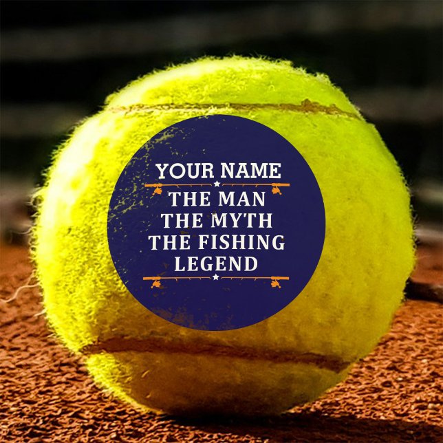 Personalised The Man The Myth The Fishing Legend Tennis Balls (Creator Uploaded)